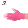 Hespax Factory por atacado Nylon Pu Stretch Electronic Luvas